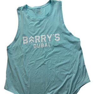 IKASU BARRY'S DUBAI Tank Top, Yoga / Spinning / Yoga / Fitness.  Light Blue XS